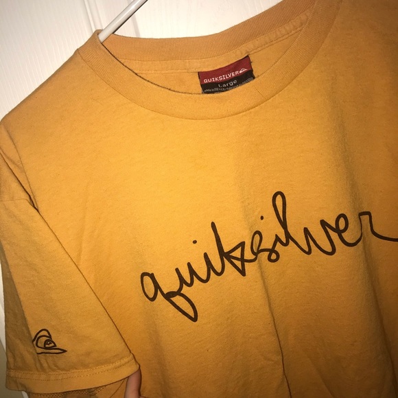 Quiksilver Golden Yellow T-Shirt - Picture 2 of 3